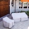 Modern Leisure Monterey Patio Egg Chair Cover, 45 in. L x 42 in. W x 75 in. H, Beige 3109 - alternate 6